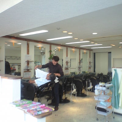 2013/07/05にTenMaruが投稿した、理髪屋ラッキーの店内の様子の写真