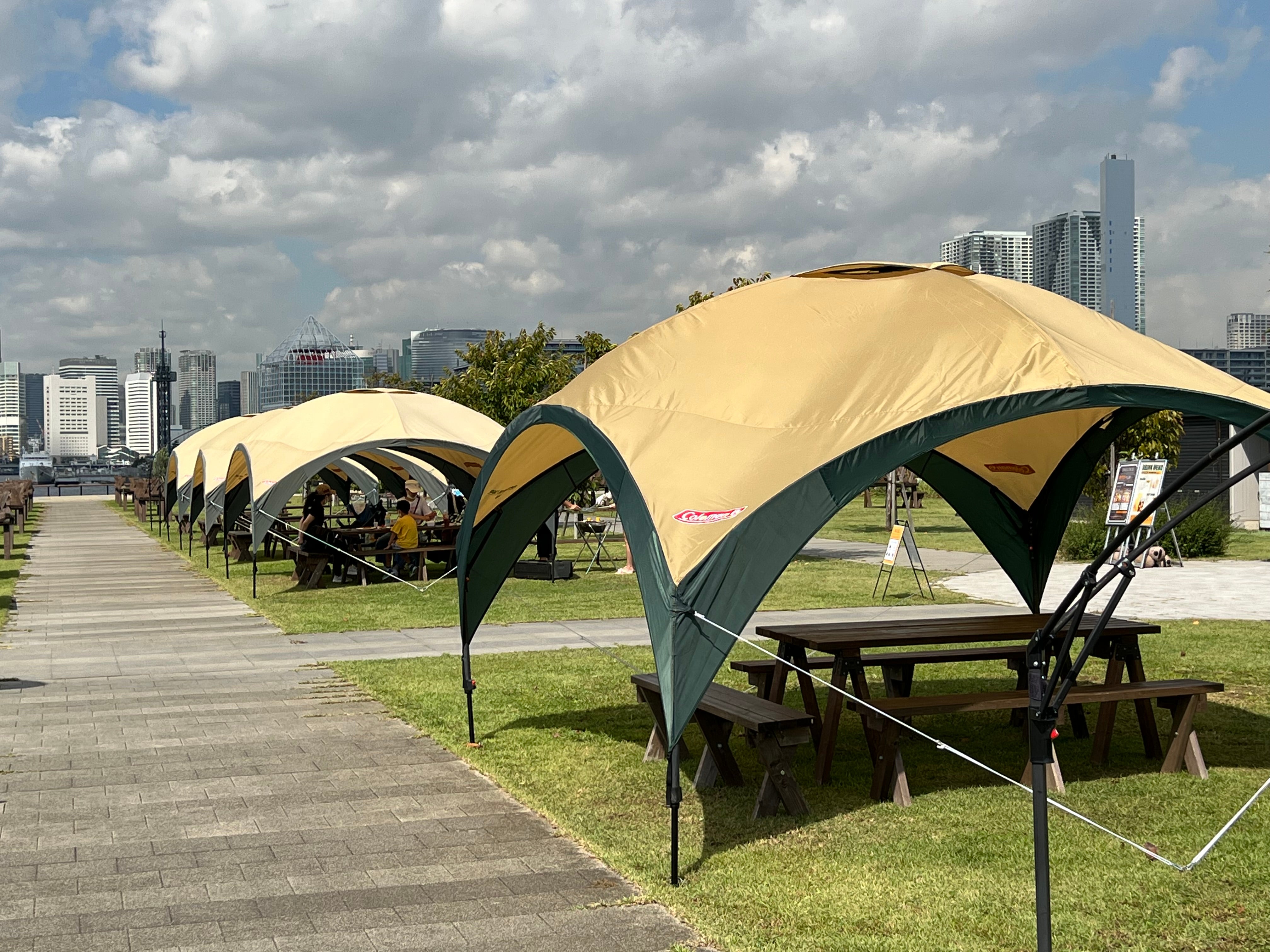 豊洲ぐるり公園手ぶらBBQ広場の【土日祝／NIGHT TIME】レギュラー（10名定員）サイトの写真