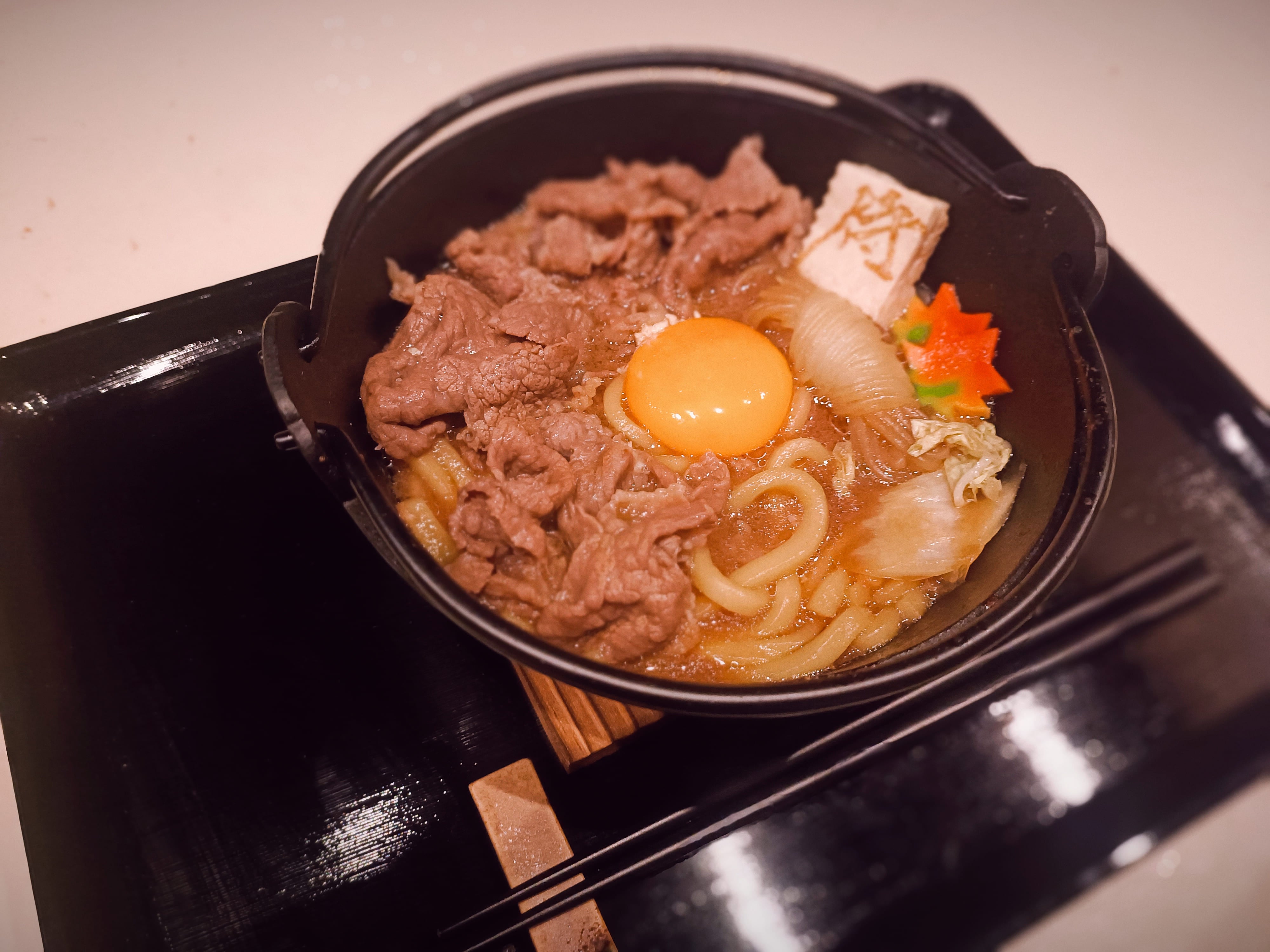 WAGYU侍　すきやき希の和牛すきやきうどん　Wagyu sukiyaki udonの写真