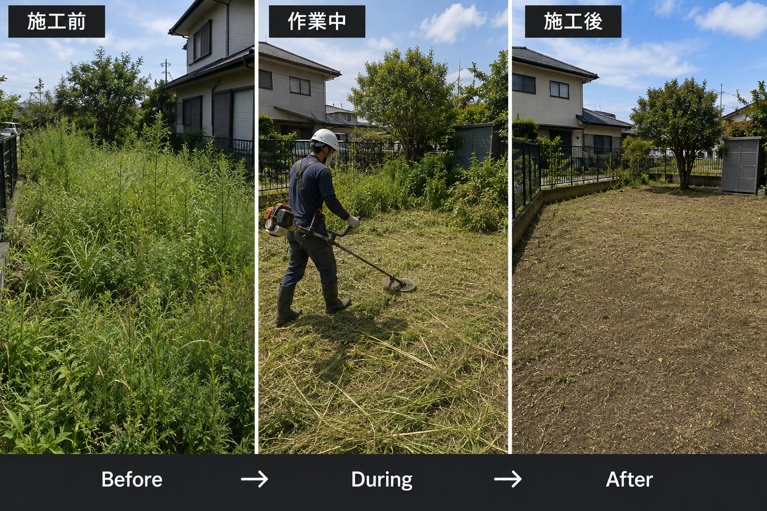 三井工業の草刈りの写真