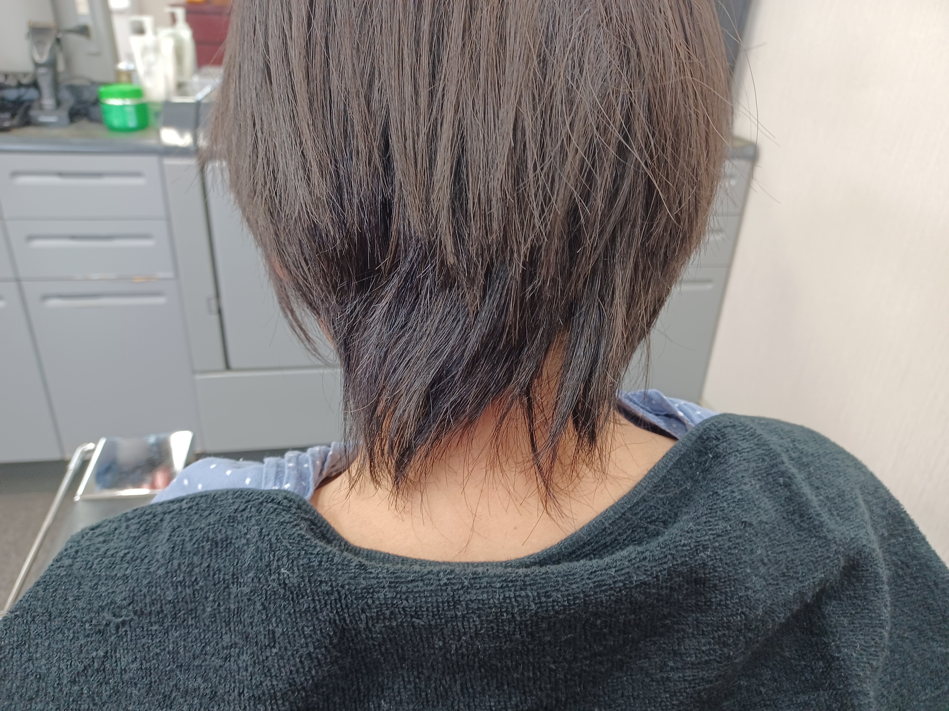 ヘアーサロン・ハマの髪生え際癖強制の写真