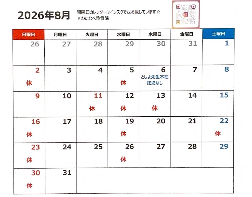 8月の開院日の写真