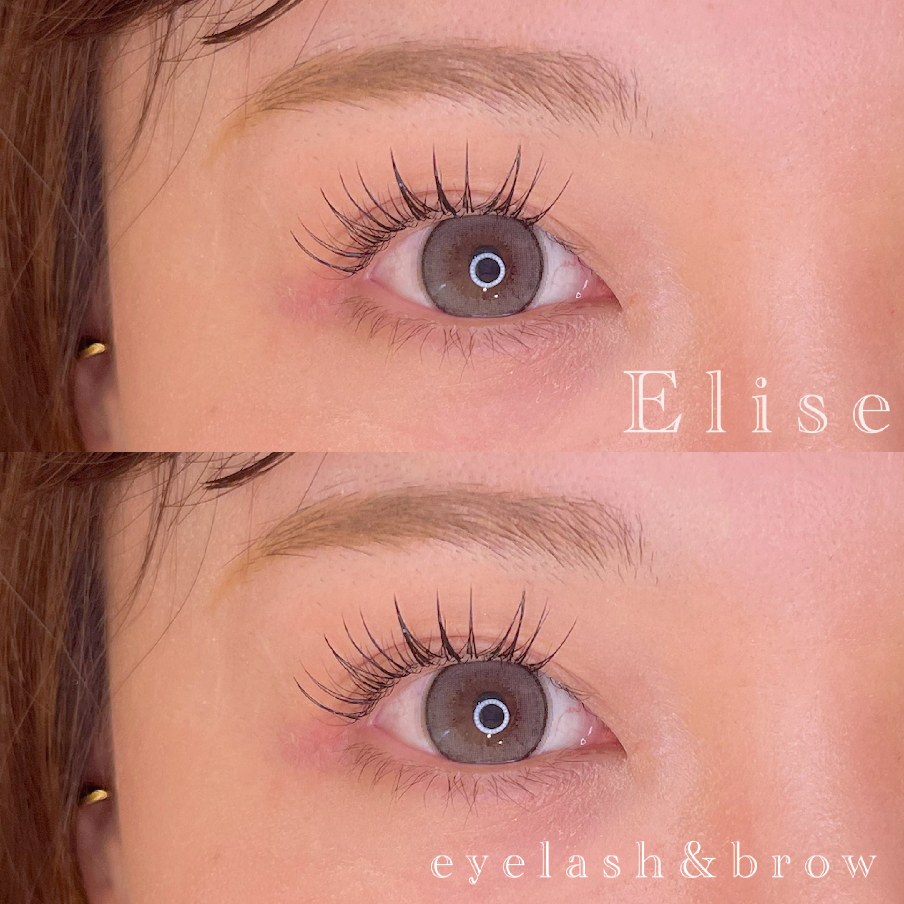 Elise eyelash&browの【逆まつげさん必見!エクを諦めない】リフエク（パーマ+エクステ）８０本の写真