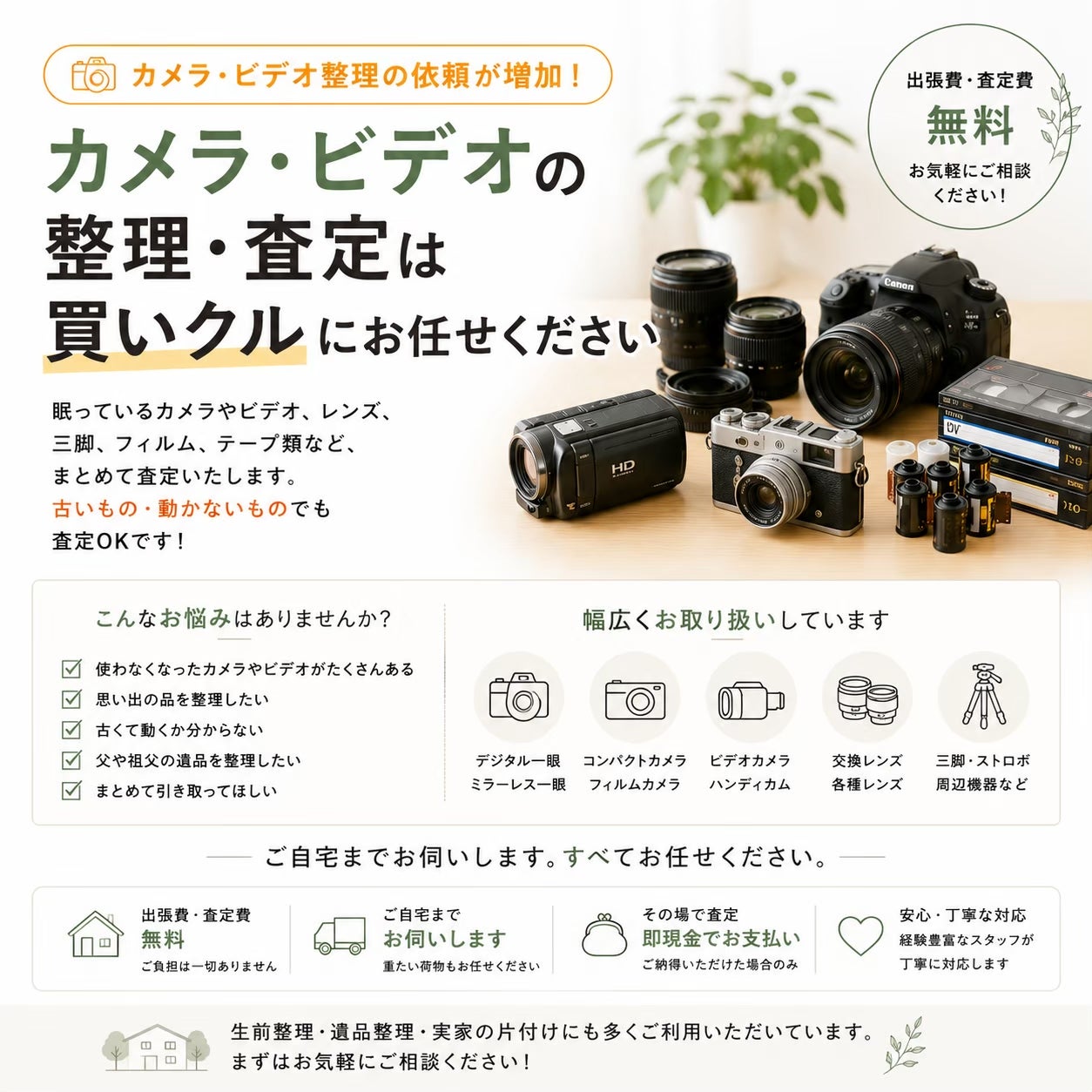 📷 カメラ・ビデオ整理のご依頼が増えています！の写真