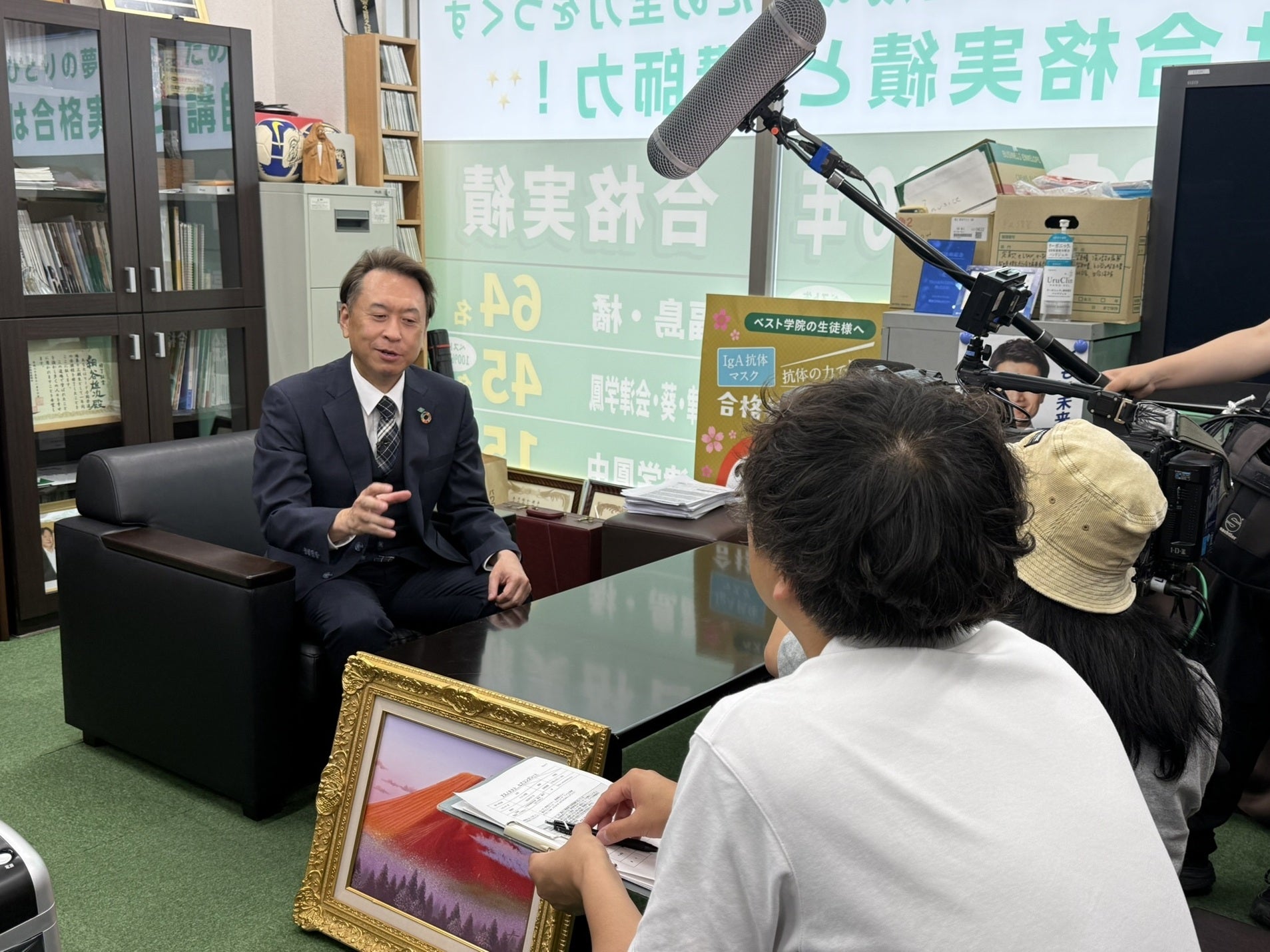 📺福テレ（8ch）「アスノタクト」の撮影が行われました！の写真