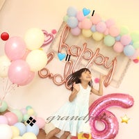 Birthday Party【Photo：🔴ラバー(ゴム)ヘリウムバルーン×1・🩵Ⅰと🩵Ⅱ壁デコ・⭐ナンバー(年齢)バルーンコラム・❖床に30個AIRバルーン 等】35000〜