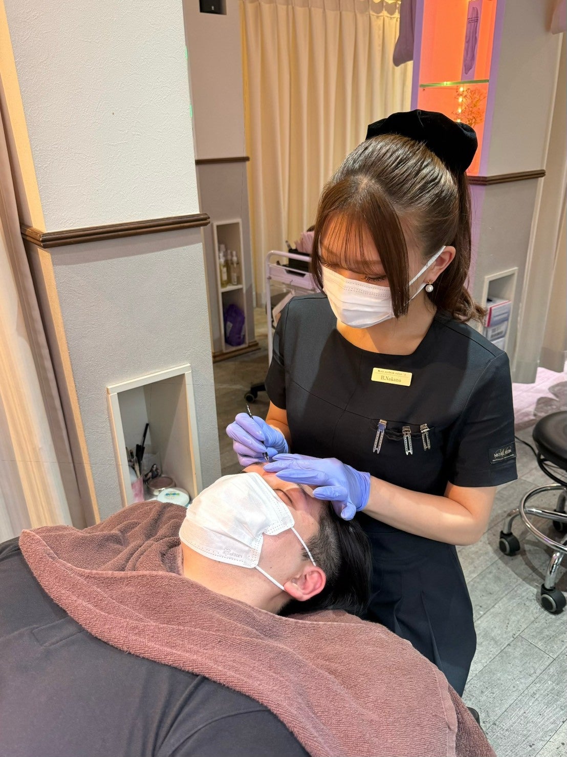 プラスエイト銀座店 メンズ眉毛サロンの眉スタイリング(リピーター) の写真