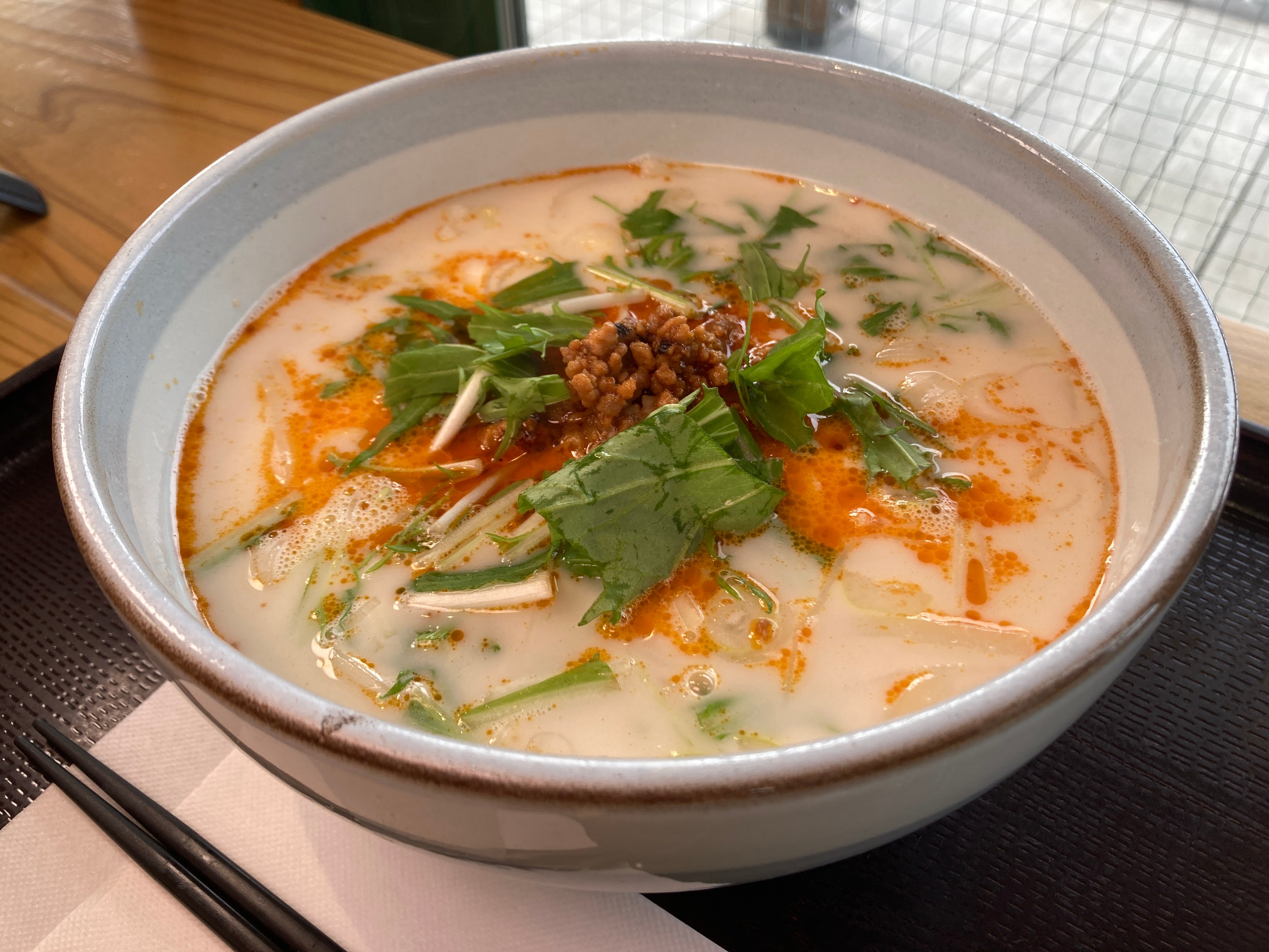 お食事処　いち膳の白坦坦うどん（大盛あり）の写真