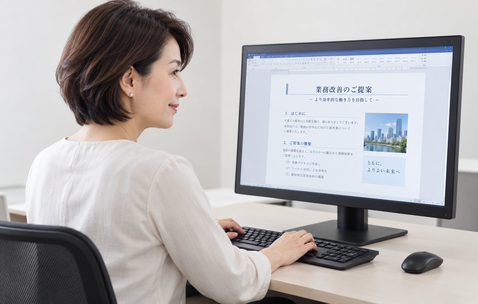 ハロー！パソコン教室ららぽーと海老名校の仕事・日常で役立つWord講座｜基本操作からビジネス文書・チラシ作成までの写真