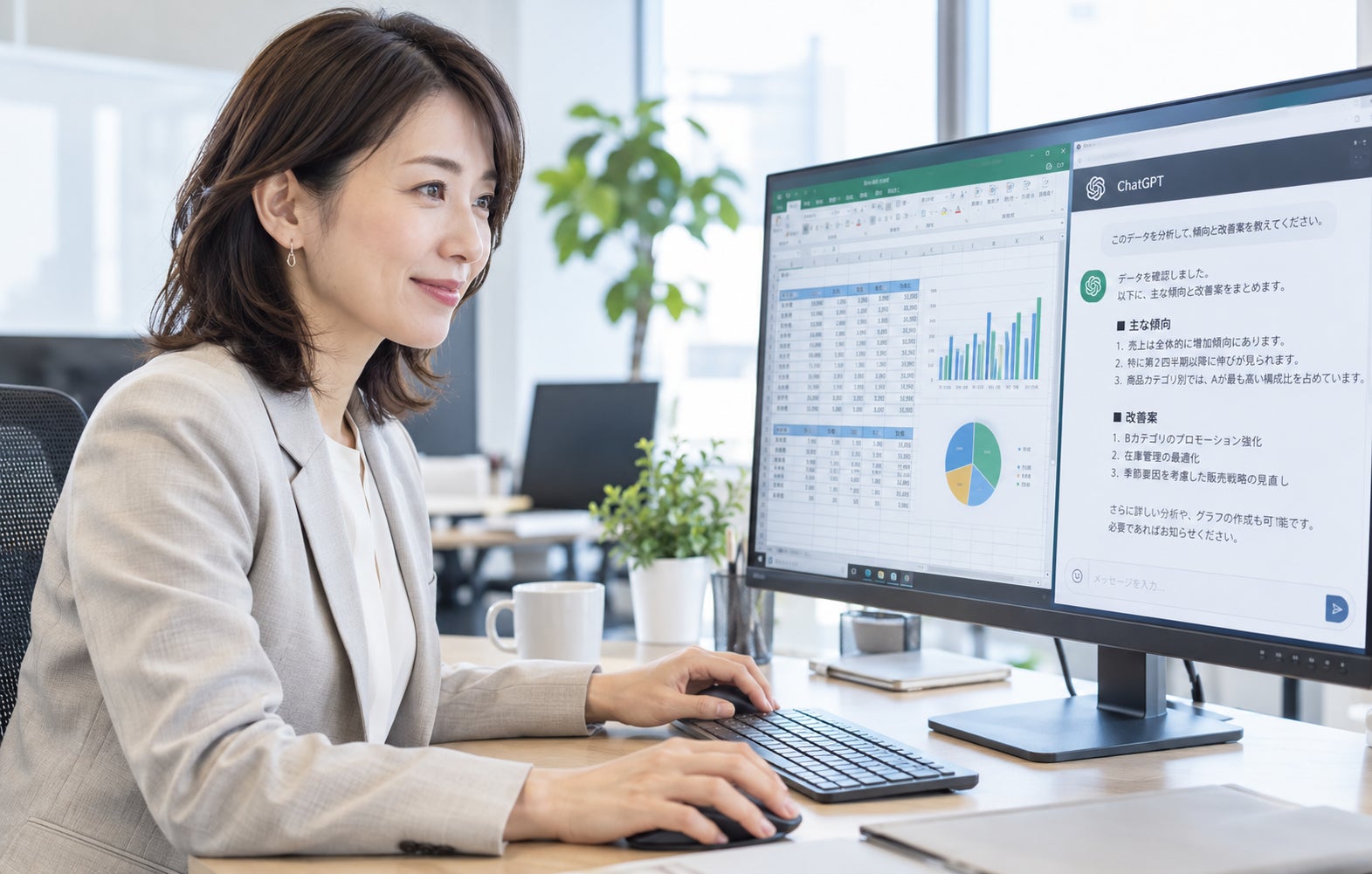 ハロー！パソコン教室ららぽーと海老名校のExcel×AI活用講座｜ChatGPTを使って仕事の効率アップ！の写真