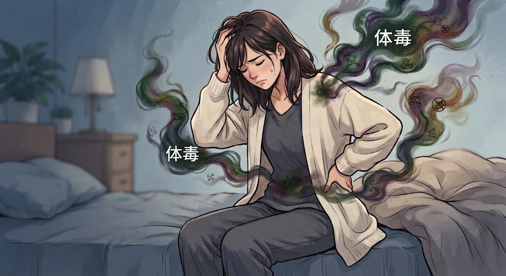その慢性症状、原因は「体毒」かもしれません。長年の不調を断ち切る生活習慣の写真