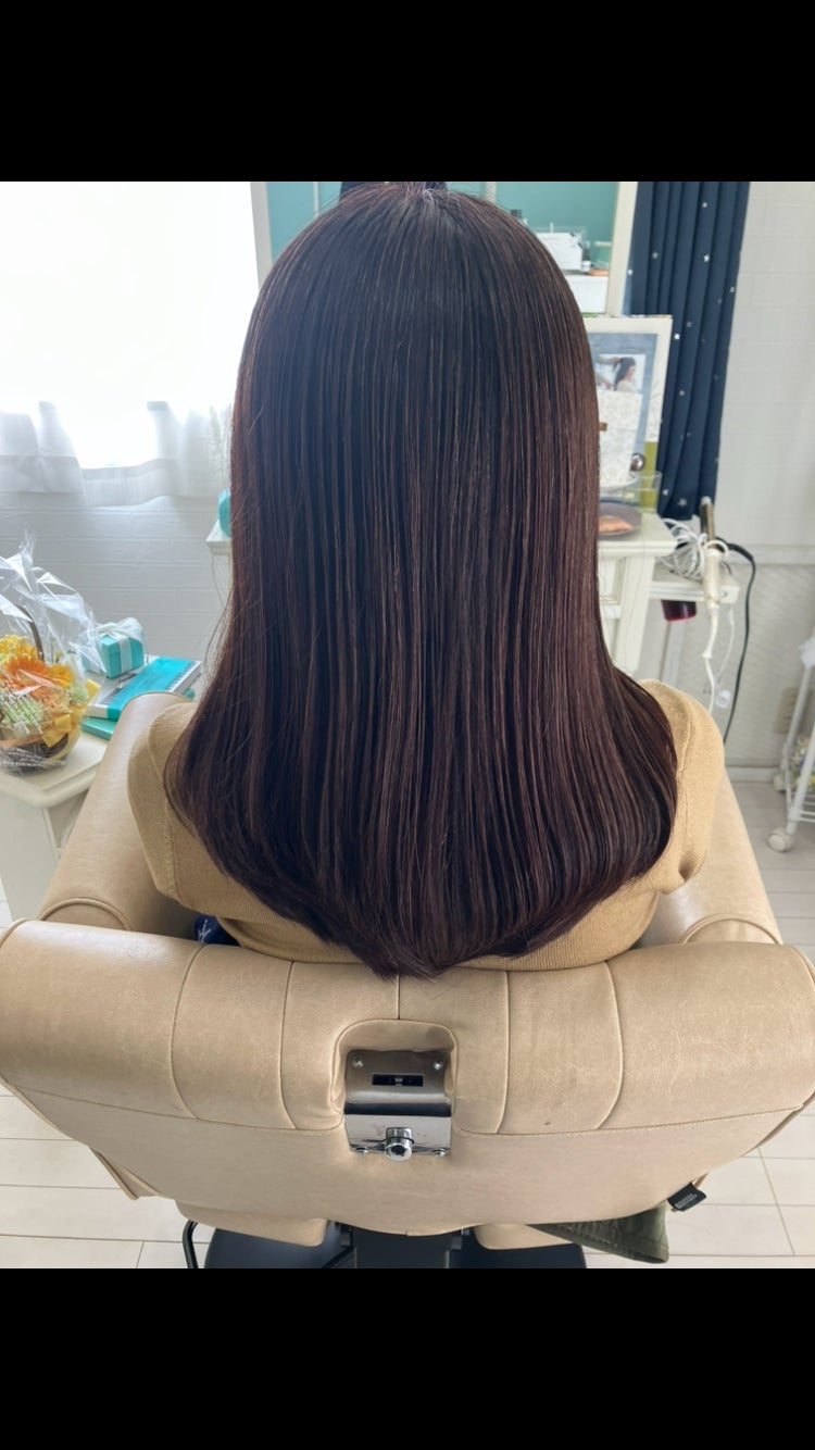 hairtinyblueのシルキーカット＆縮毛矯正＆髪質改善（ロング）の写真