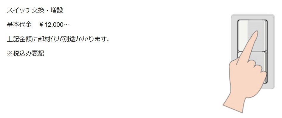 サンライズラボのスイッチ交換・増設の写真