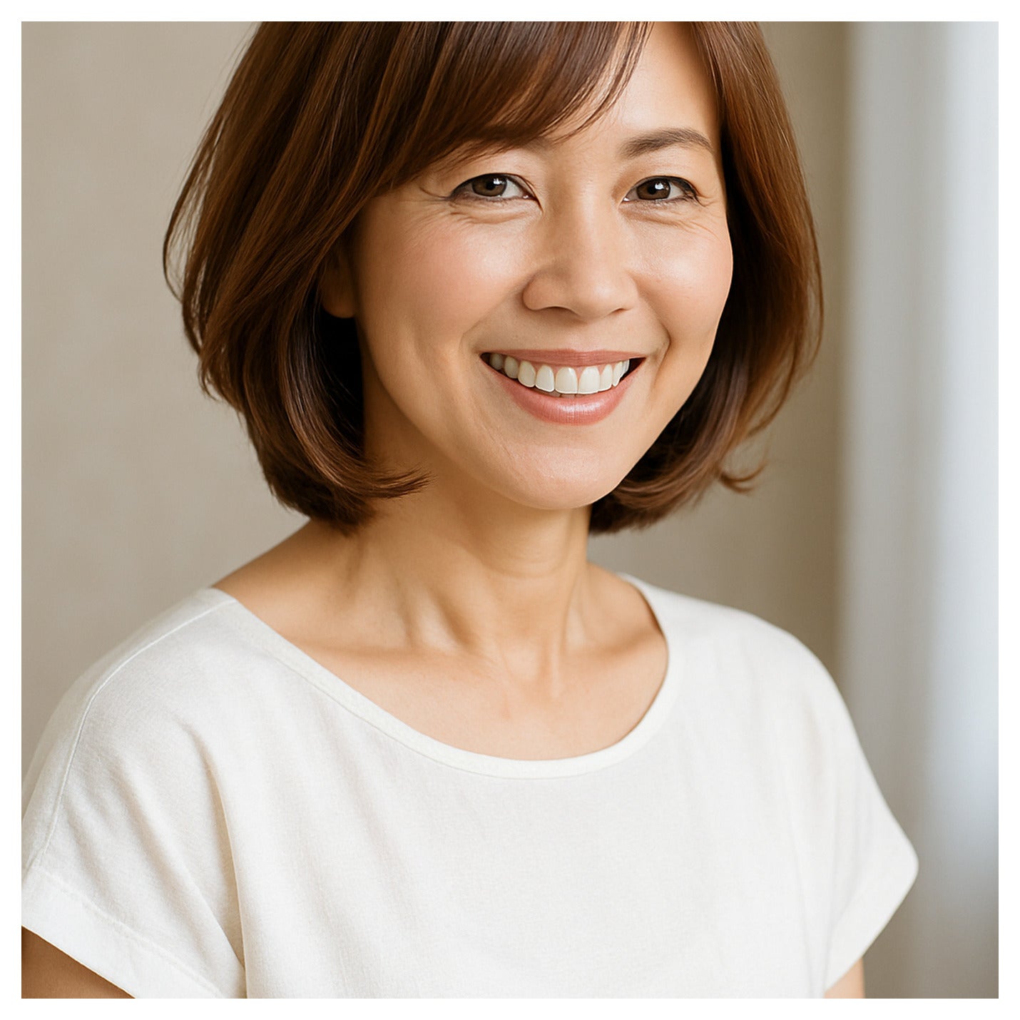六本木でアラフィフの髪に合う美容院をの写真
