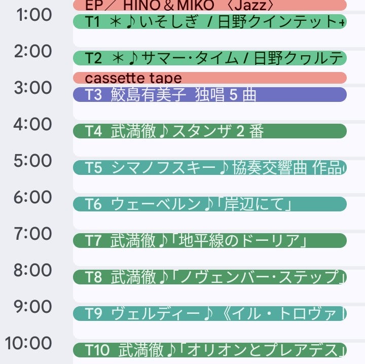 カセットテープ＊カレンダーの現代音楽･国内 / P1…5の写真