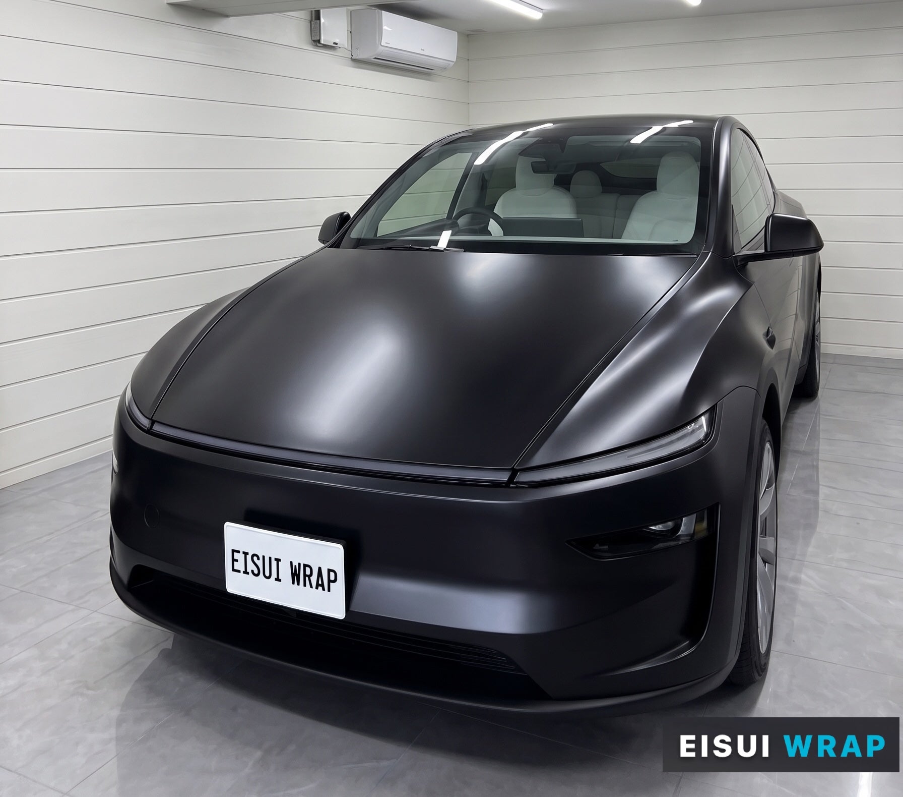 EISUI WRAPの【テスラ Model Y】マットPPF ステルス施工の写真