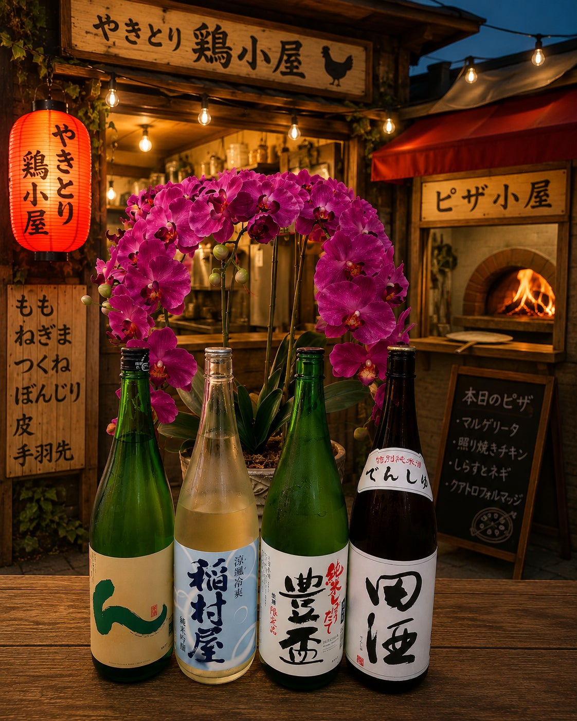 ピザ小屋の飲み物の写真