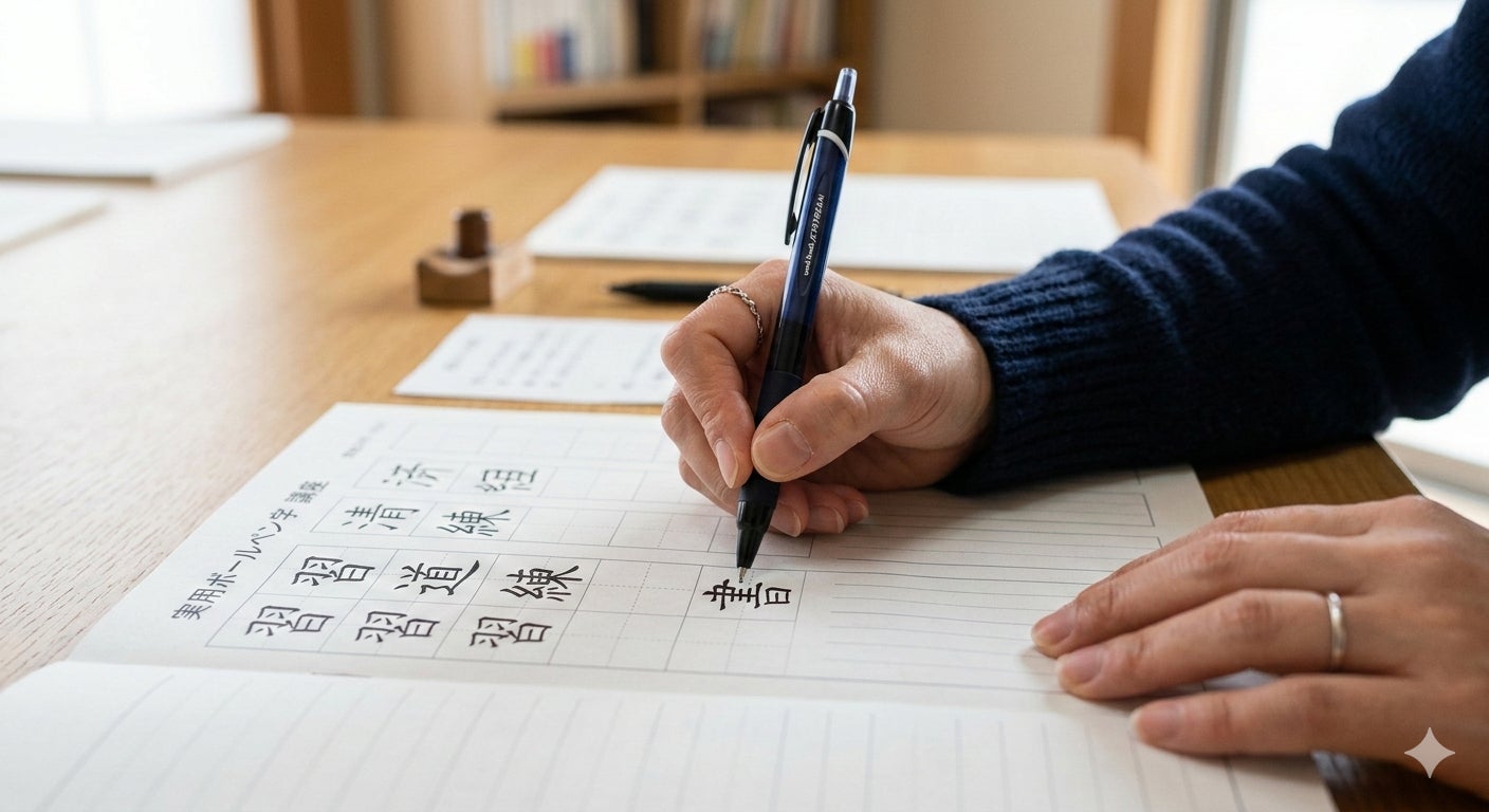 すいけん南茨木書道教室のお子様と一緒に始めませんか？大人の美文字講座！の写真