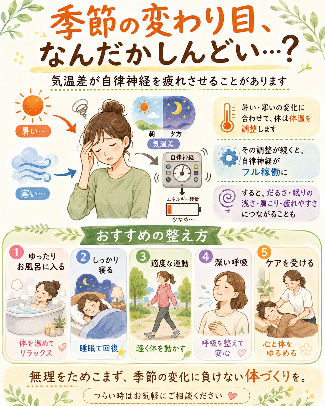 季節の変わり目ってよくいうけど・・・？の写真