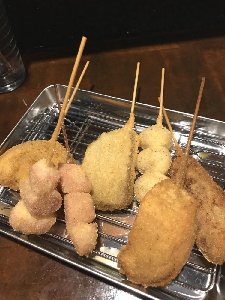 Izakaya Choriのサックサクの揚げたて串揚げの写真