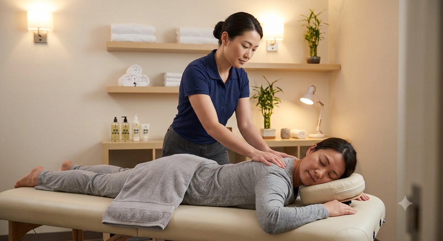Aika Spa 満足館新長田店の大人気: 全身揉みほぐし加えに首肩腰の凝りをほぐす 60分＝3900円(税込)の写真