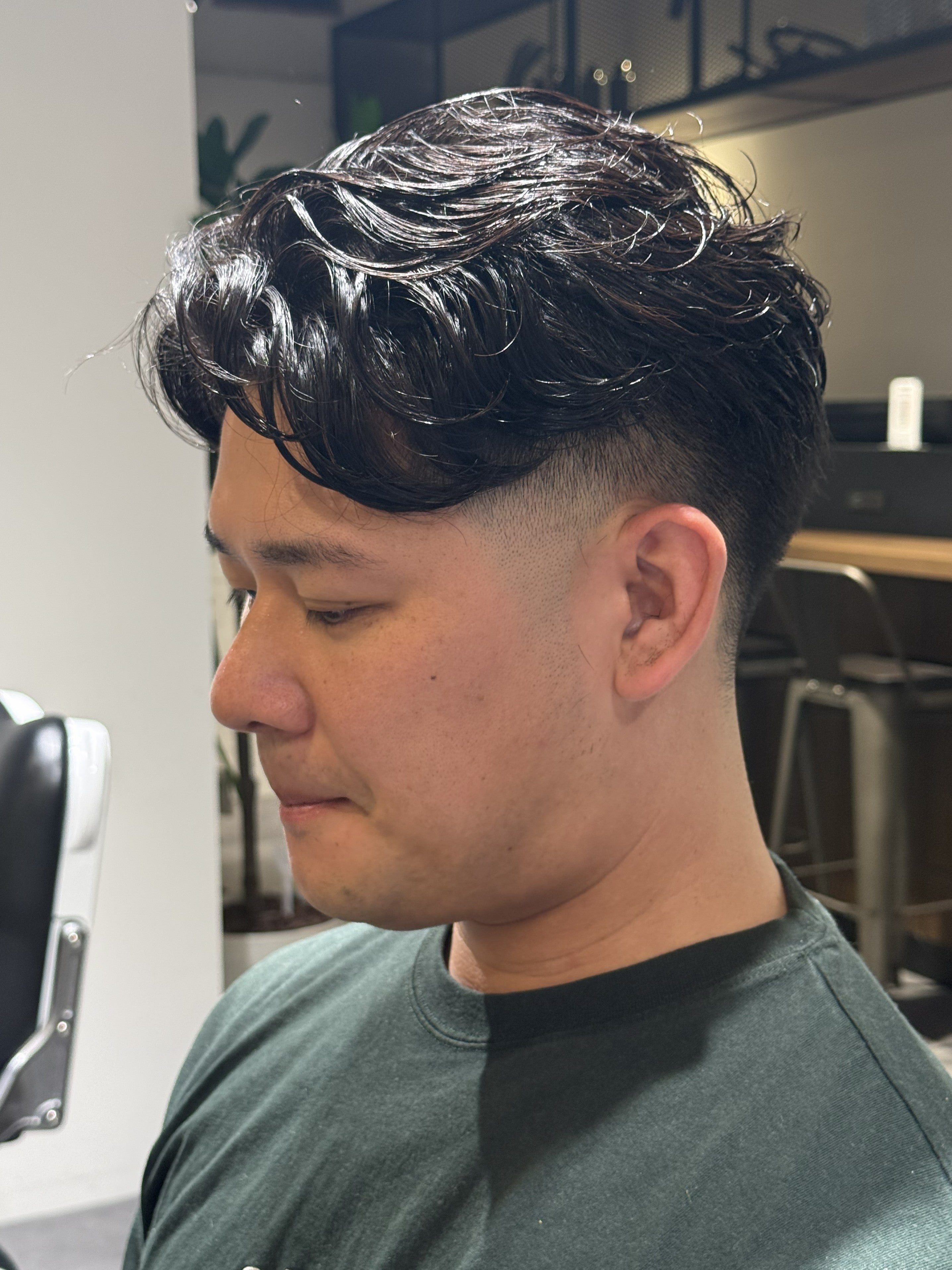 FREAK BARBER SHOP烏丸御池店のカット＋パーマ(ラルフカール、ラフカール、ニュアンス、フェザー)の写真