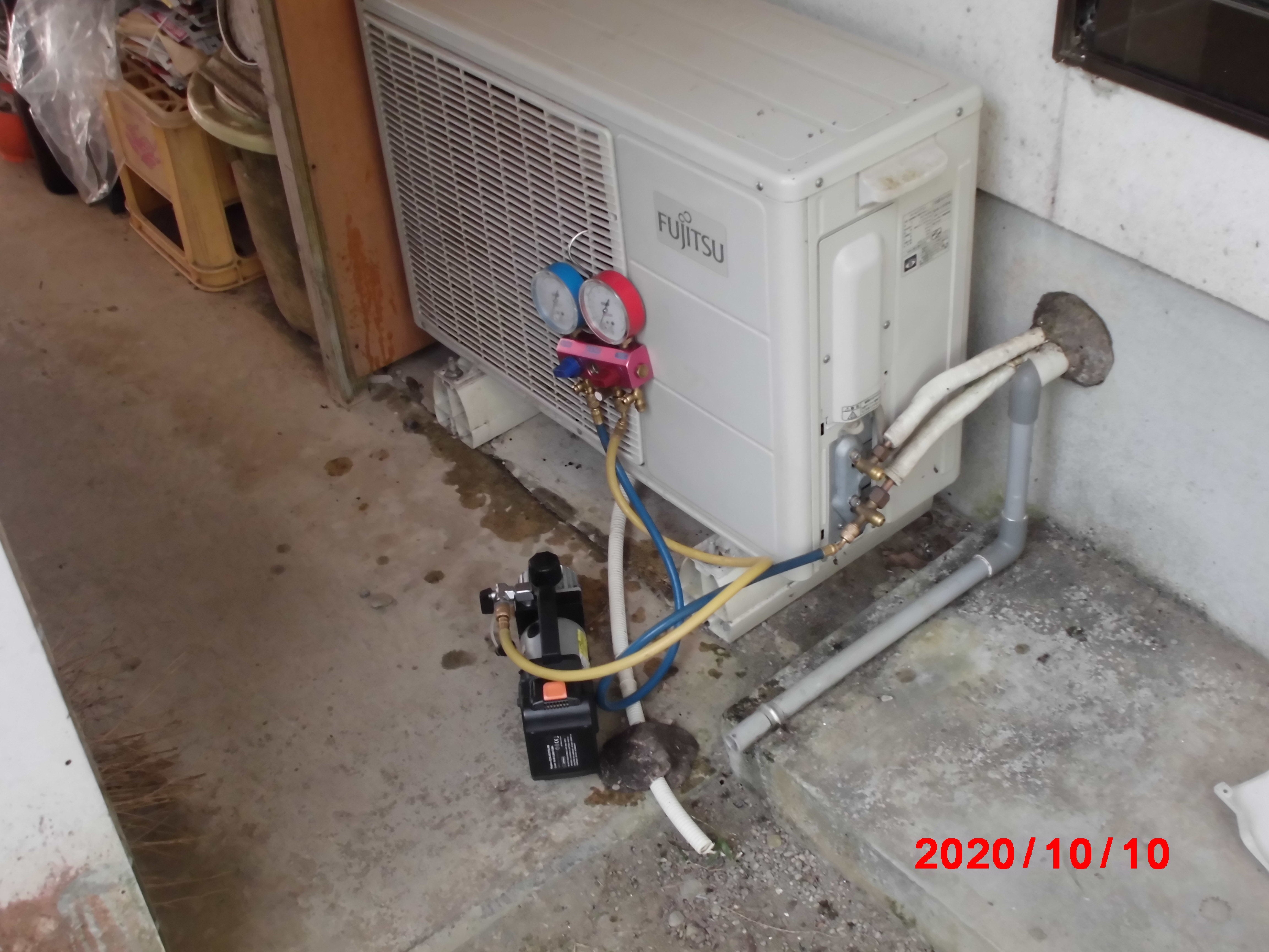 村岡電気の家庭用エアコン取り付けの写真