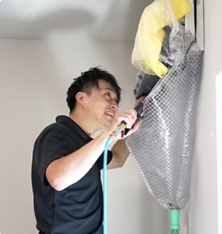 おそうじ改革都城店のエアコンクリーニング：お掃除機能なしの写真