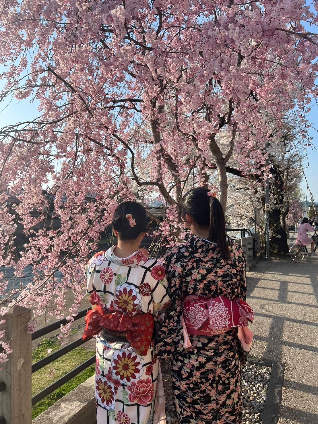 出張着付けIkumiのカジュアル着物（小紋）レンタル着付けの写真