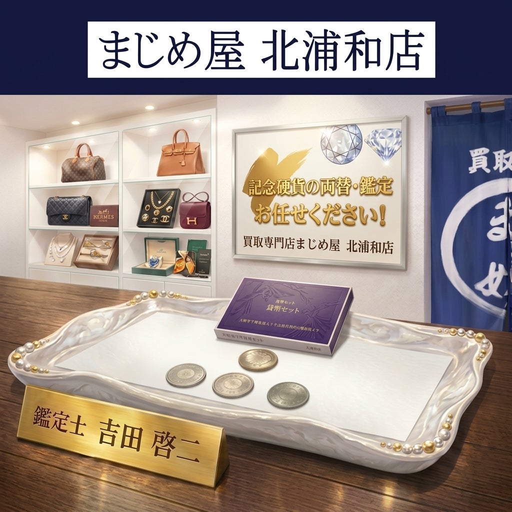 「いつも丁寧にありがとう」片付けで出た記念硬貨。額面以上にならなくても心晴れやかになる買取店の写真