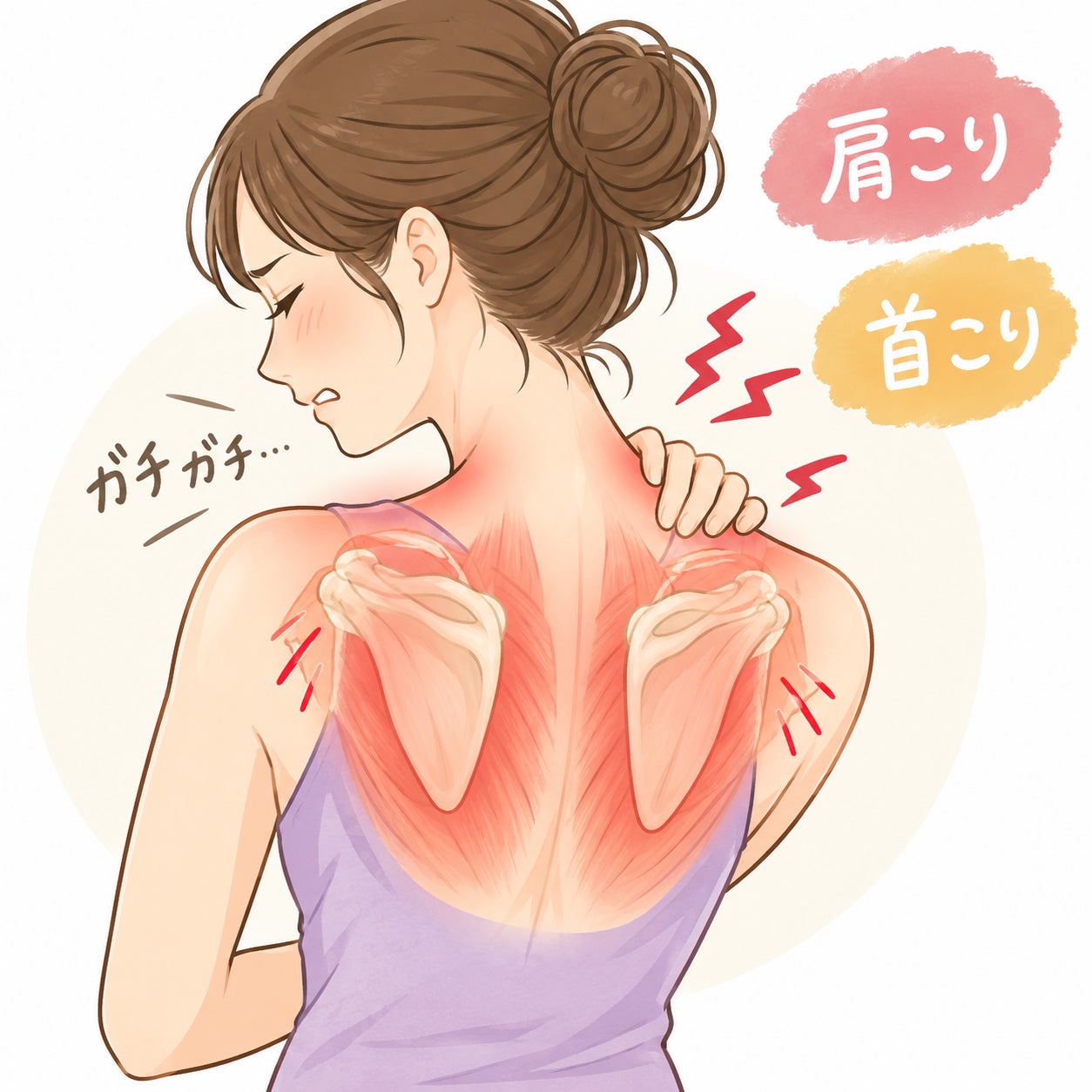 肩甲骨はがしって？肩甲骨の筋肉の写真