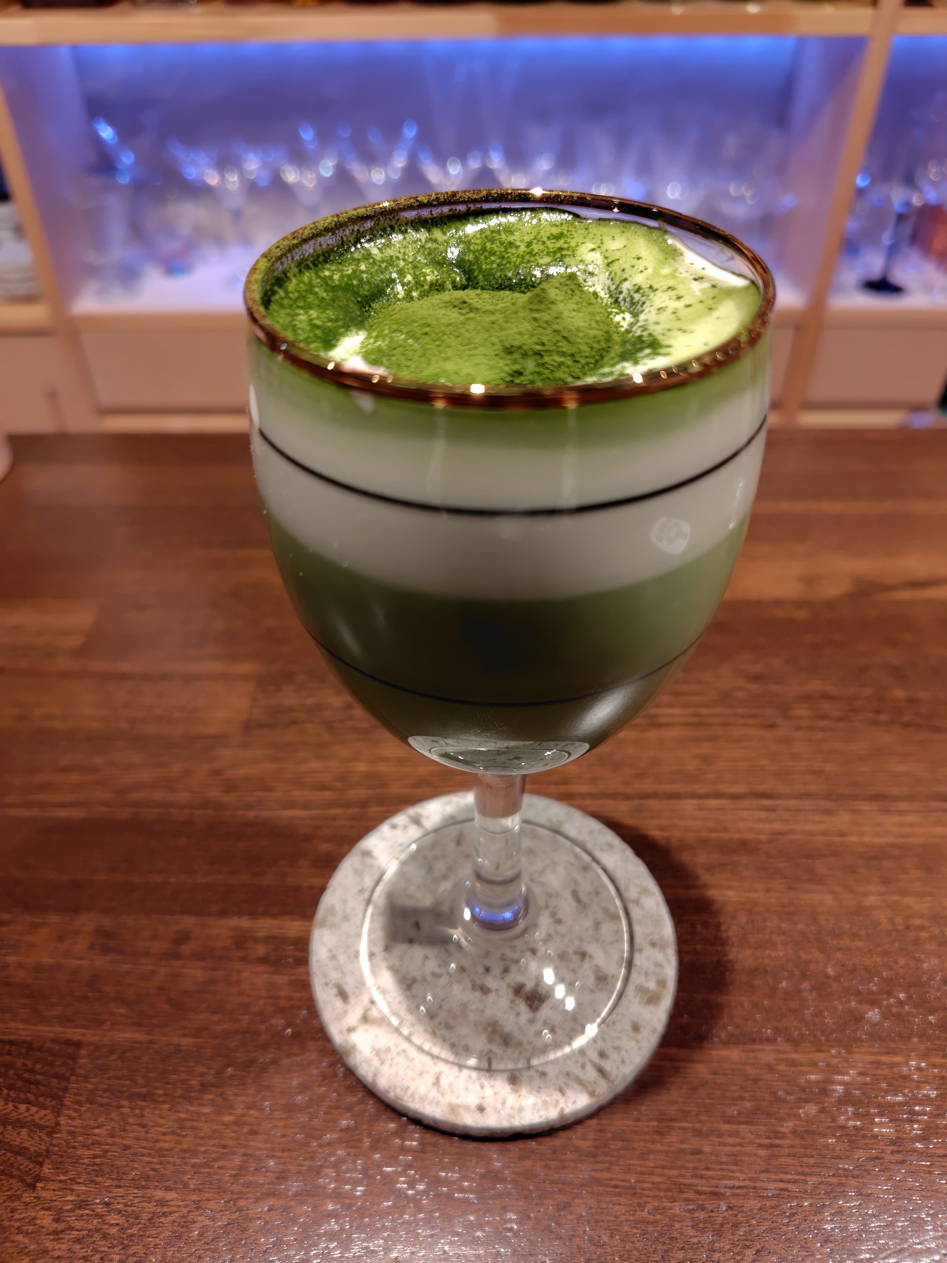 天使のわけまえのホット抹茶アレキサンダーの写真