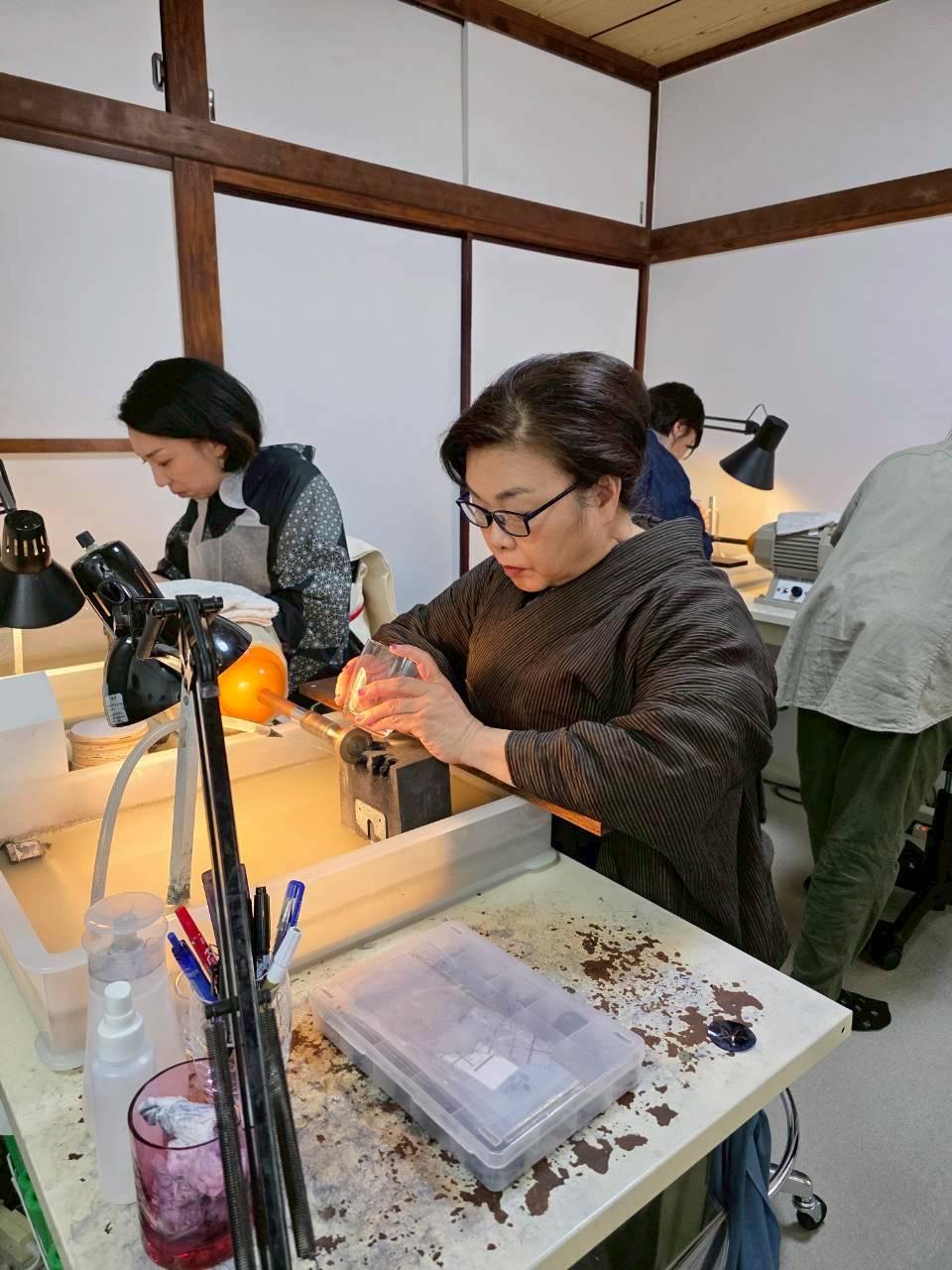 きものdeおでかけ　江戸切子in浅草【町田校】の写真