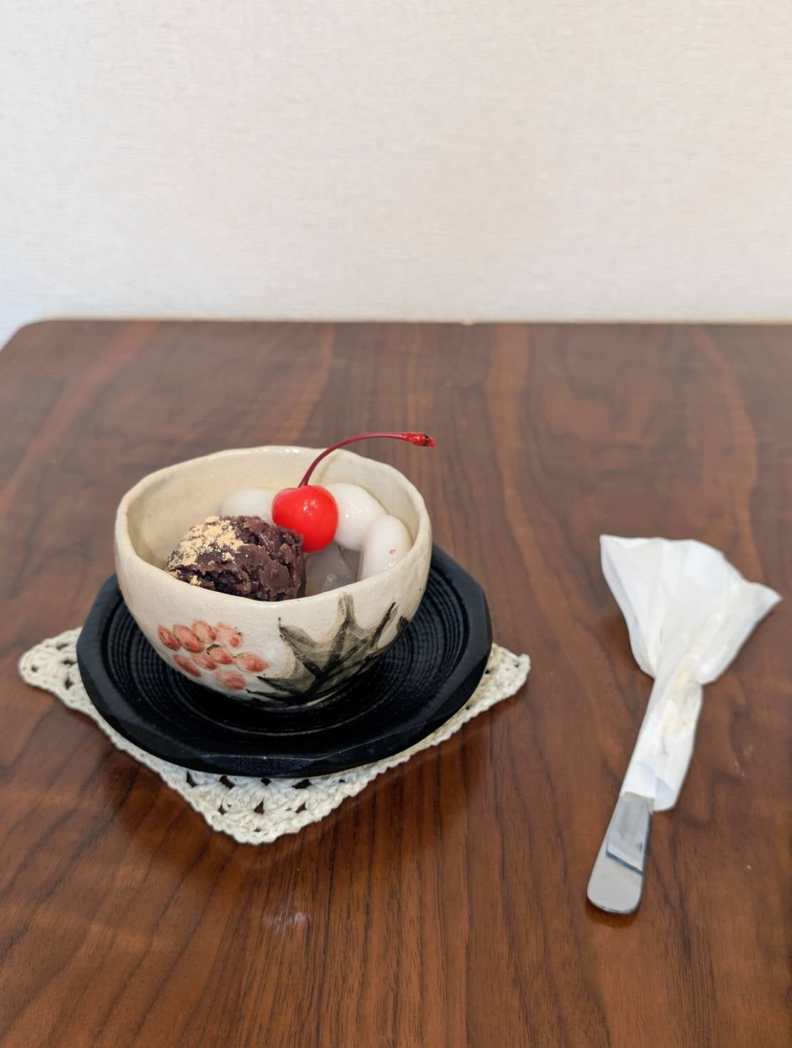 ニットカフェ小幡三丁目珈琲店の白玉あんみつの写真