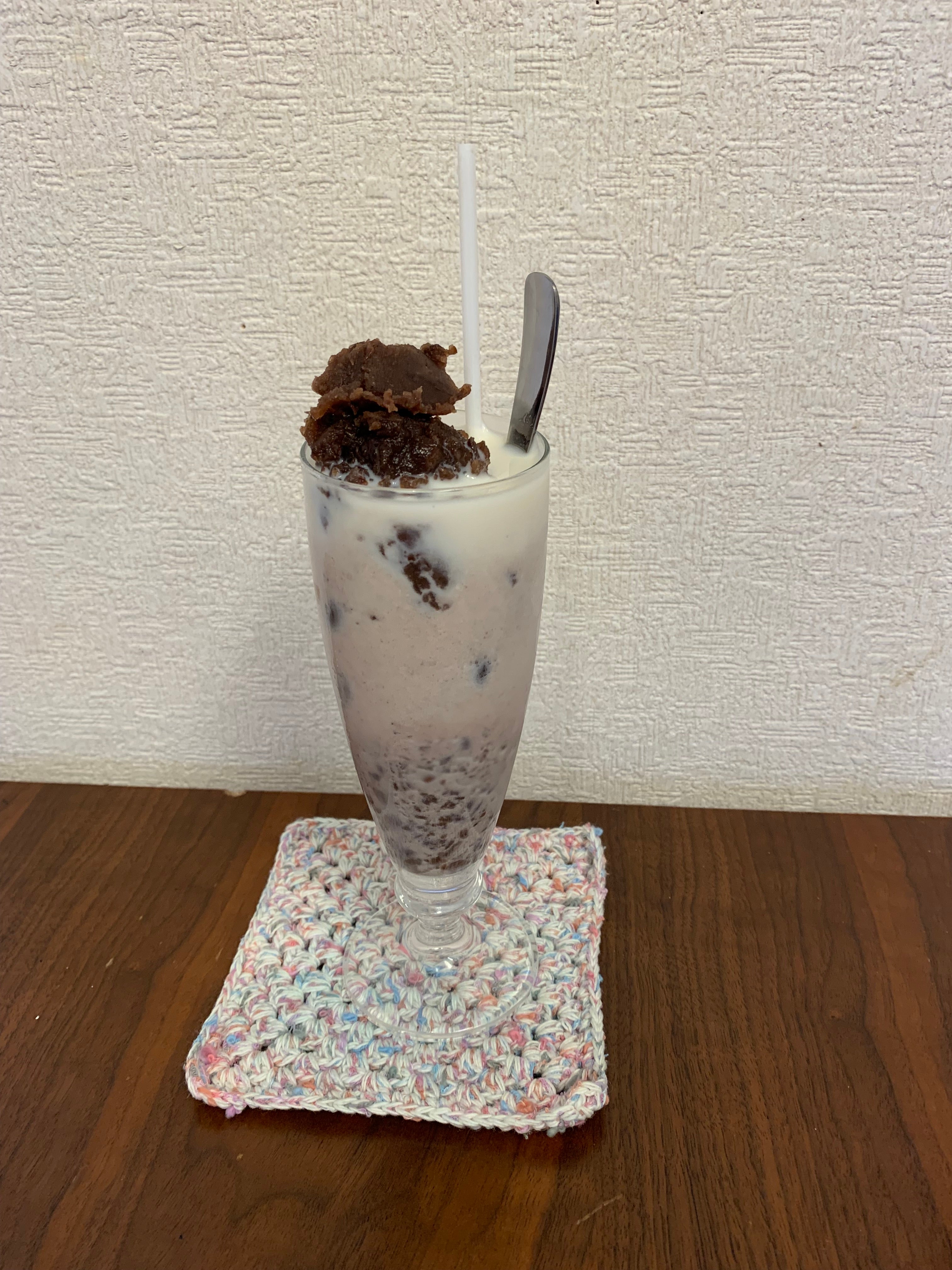 ニットカフェ小幡三丁目珈琲店の小倉ミルクの写真