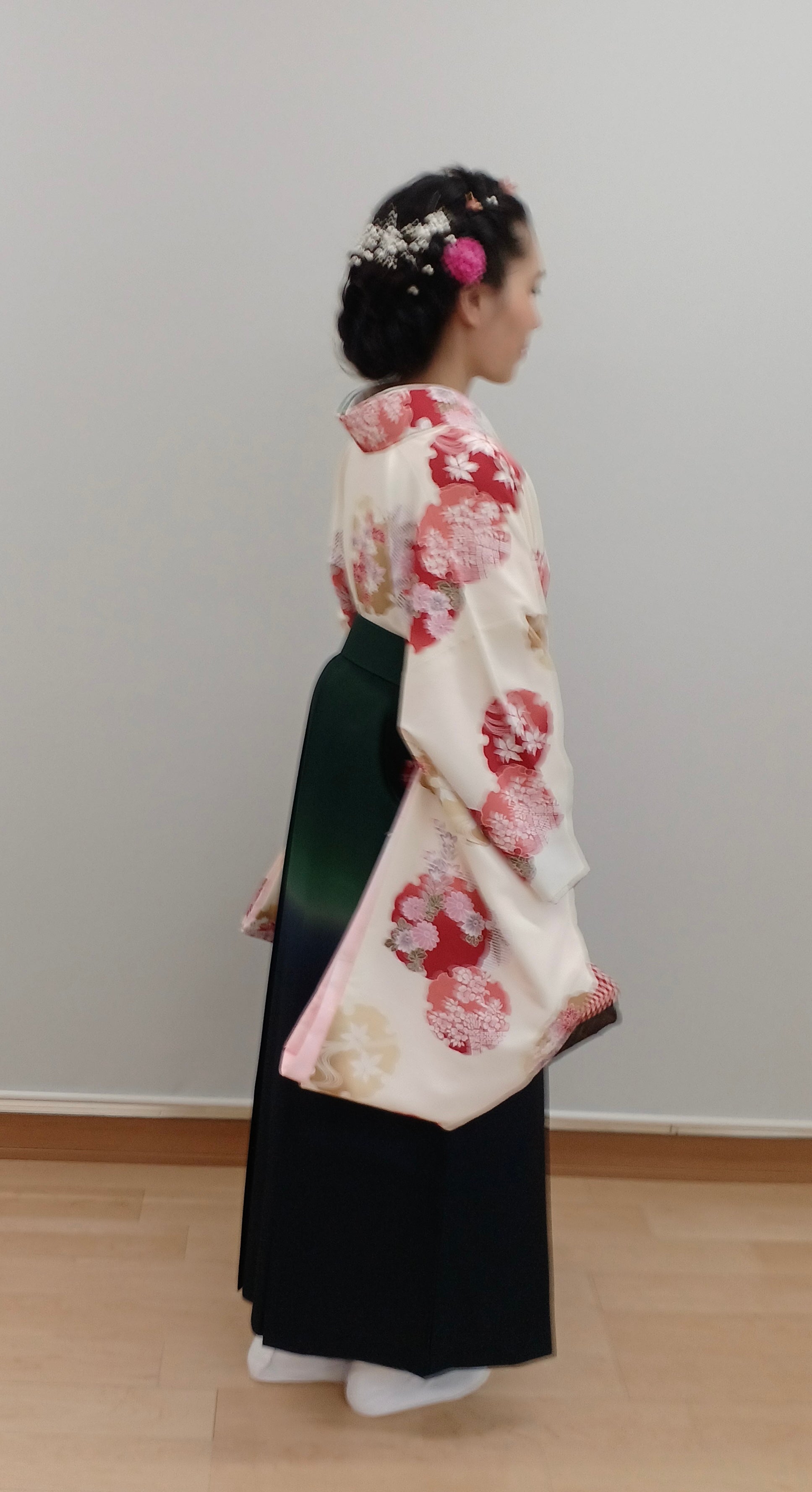 絹美容室の卒業式袴着付の写真