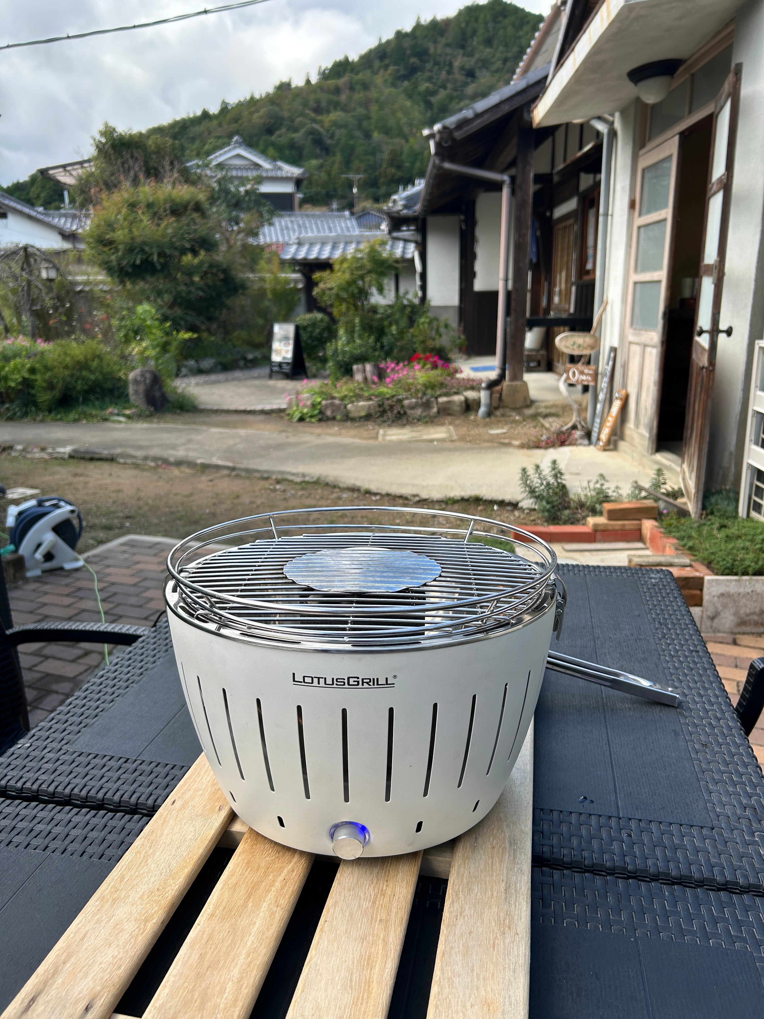 旧小國家　庭園BBQの持込みＢＢＱの写真