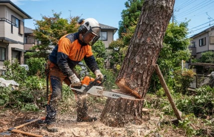 庭WORKSの庭木伐採・抜根：5,000円～／本の写真