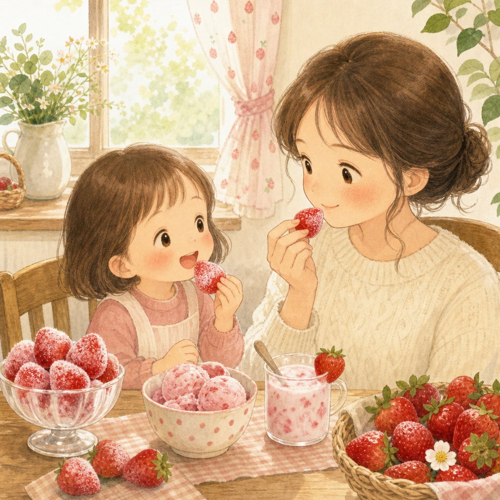 夏でもいちごを楽しみたいの写真