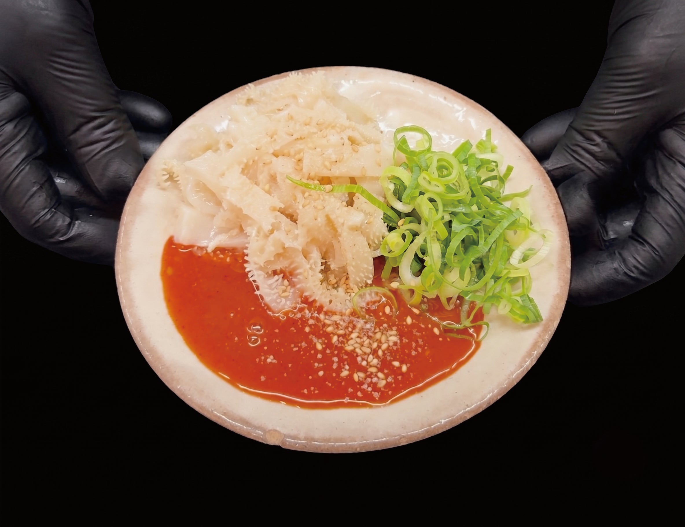 近江牛ホルモン畜産すだく瀬田店の近江牛白センマイ刺しの写真