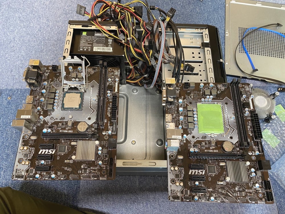 パソコンサポートM'sのマザーボード交換の写真