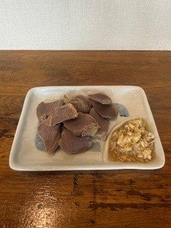 韃靼蕎麦 吉川の埼玉県産合鴨の砂肝刺しの写真