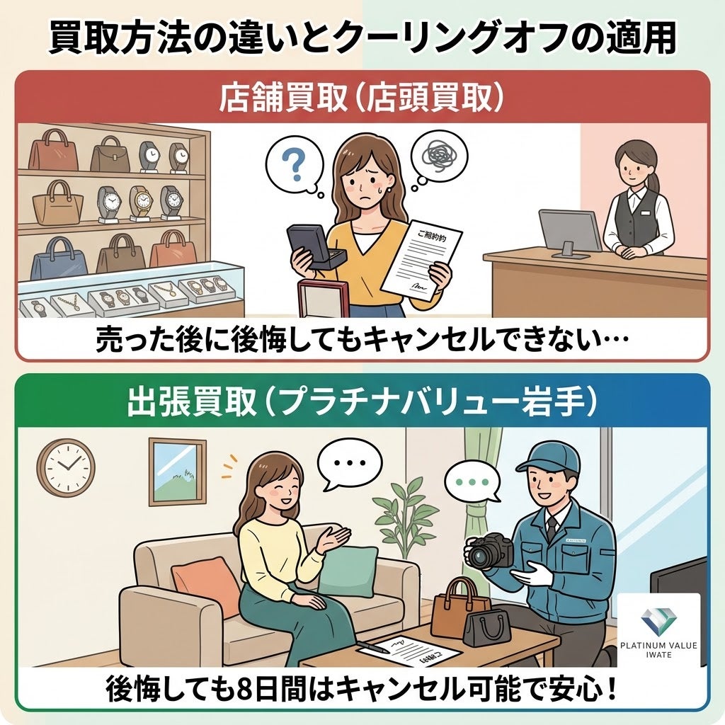 出張買取専門店　プラチナバリュー岩手の【安心のクーリングオフ対応】後悔しない査定なら出張買取専門プラチナバリュー岩手への写真