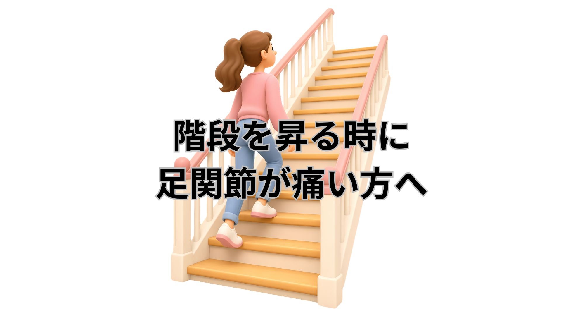 階段を上るときに足関節が痛い方への写真