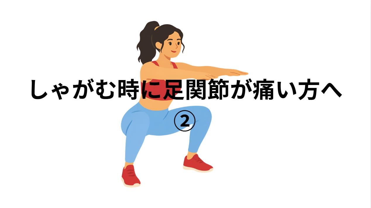 しゃがむ時に足関節が痛い方へ②の写真