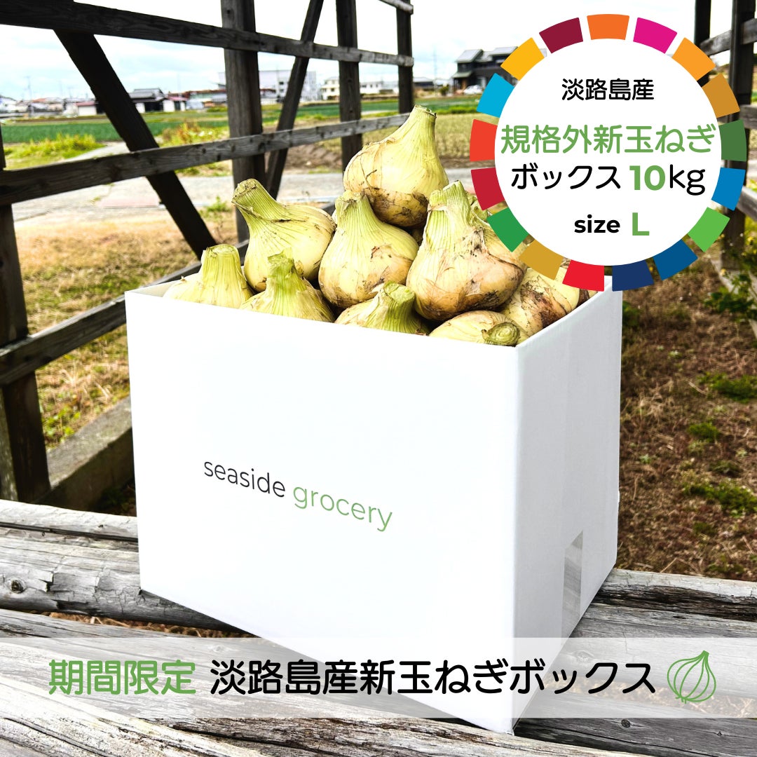 seaside groceryの【期間限定】淡路島産規格外新玉ねぎ約10kg - Lサイズ（約35～40個前後）の写真