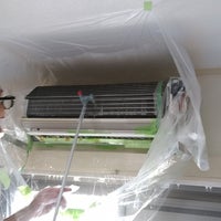 神奈川ハウスクリーニングセンター ＜出張・訪問専門＞のスタンダードエアコンクリーニングで、防カビ除菌仕上げ(防カビコート剤)をサービス施工の写真