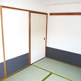 ほっとできる和室は客間としても重宝します。畳は入居前に全ての新調します。