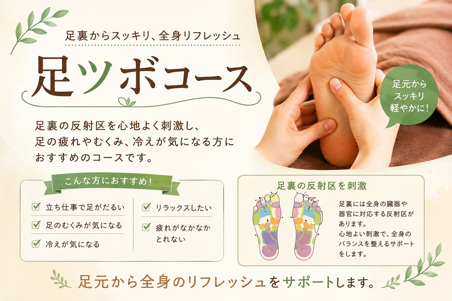 つばさ整骨院の足つぼの写真
