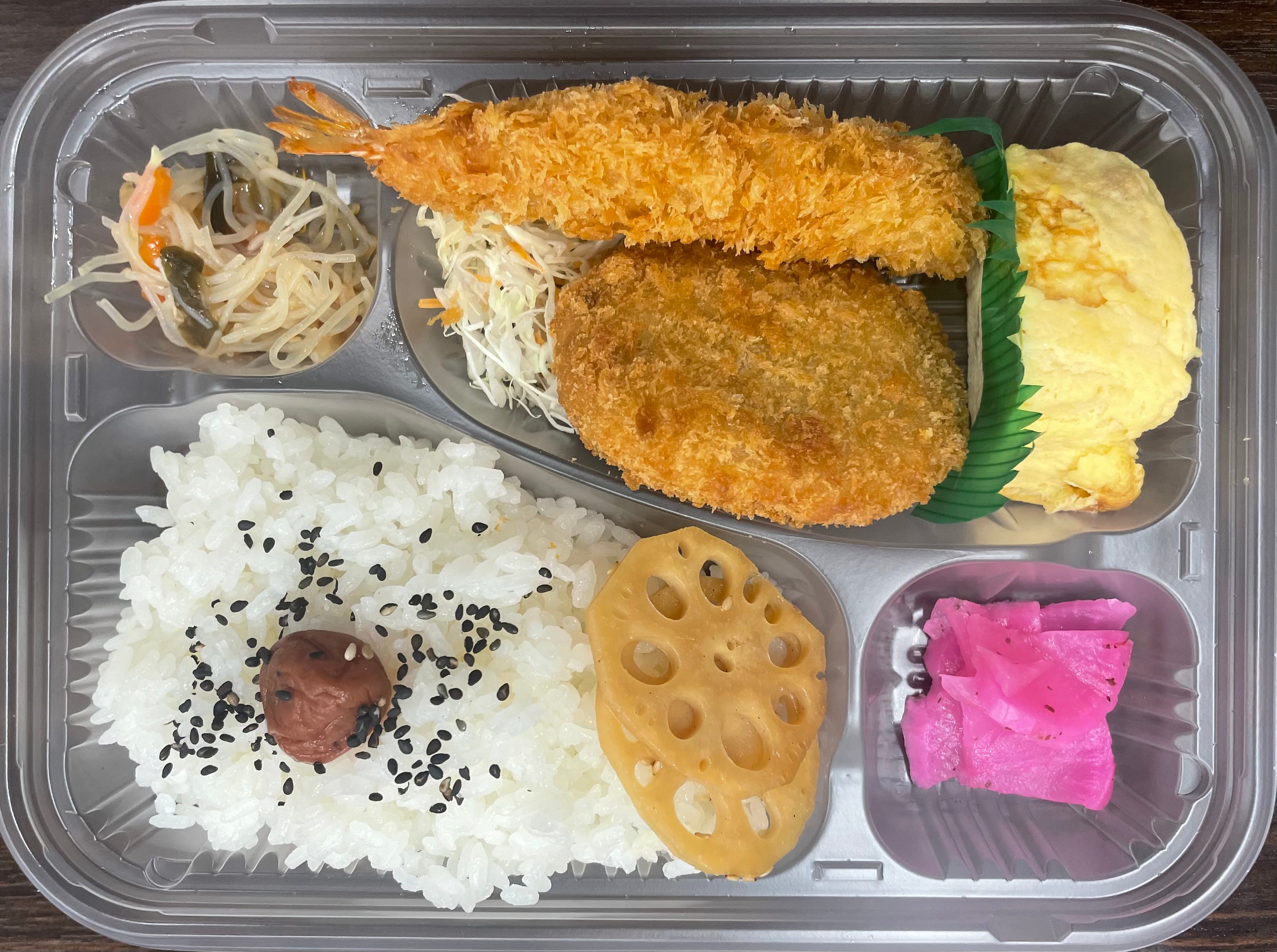 尼崎おかん家のたまコロ弁当の写真